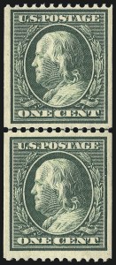 Sale 1014, Lot 1836, 1910-11 Washington-Franklin Issues (Scott 376-396)