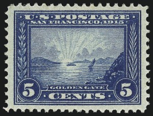 Sale 1014, Lot 1859, 1913 Panama Pacific Issue (Scott 397-404)