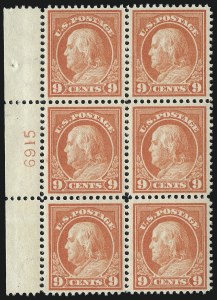 Sale 1014, Lot 1894, 1912-15 Washington-Franklin Issues (Scott 406-440)