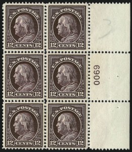 Sale 1014, Lot 1896, 1912-15 Washington-Franklin Issues (Scott 406-440)