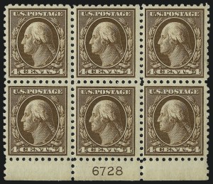 Sale 1014, Lot 1903, 1912-15 Washington-Franklin Issues (Scott 406-440)