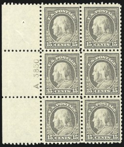 Sale 1014, Lot 1912, 1912-15 Washington-Franklin Issues (Scott 406-440)