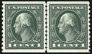 Sale 1014, Lot 1920, 1914-15 Washington-Franklin Issues (Scott 443-461)