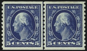 Sale 1014, Lot 1930, 1914-15 Washington-Franklin Issues (Scott 443-461)
