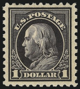Sale 1014, Lot 1954, 1914-15 Washington-Franklin Issues (Scott 443-461)
