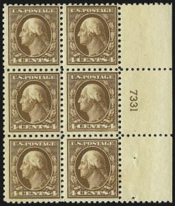 Sale 1014, Lot 1960, 1916-17 Washington-Franklin Issues (Scott 463-496), 4c Orange Brown (465) Sale 1014, Lot 1960, 1916-17 Washington-Franklin Issues (Scott 463-496)