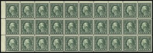 Sale 1014, Lot 1990, 1917-19 Washington-Franklin Issues (Scott 498f-524)