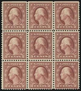 Sale 1014, Lot 2000, 1917-19 Washington-Franklin Issues (Scott 498f-524)