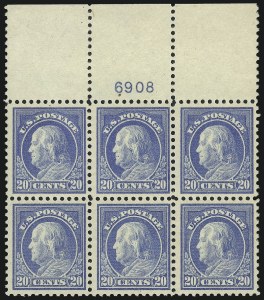 Sale 1014, Lot 2008, 1917-19 Washington-Franklin Issues (Scott 498f-524)