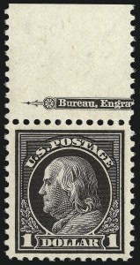 Sale 1014, Lot 2012, 1917-19 Washington-Franklin Issues (Scott 498f-524)