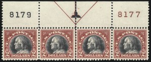 Sale 1014, Lot 2049, 1918-22 Washington-Franklin Issues, Pilgrim Issue (Scott 529-550)