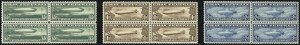 Sale 1014, Lot 2175, Air Post, Graf Zeppelin Issue (Scott C13-C15)