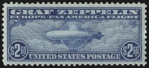 Sale 1014, Lot 2192, Air Post, Graf Zeppelin Issue (Scott C13-C15)