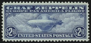 Sale 1014, Lot 2193, Air Post, Graf Zeppelin Issue (Scott C13-C15)