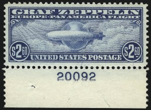 Sale 1014, Lot 2195, Air Post, Graf Zeppelin Issue (Scott C13-C15)