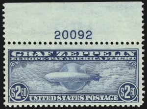 Sale 1014, Lot 2196, Air Post, Graf Zeppelin Issue (Scott C13-C15)