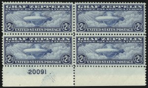 Sale 1014, Lot 2199, Air Post, Graf Zeppelin Issue (Scott C13-C15)