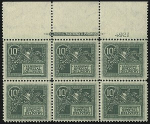 Sale 1014, Lot 2226, Special Delivery, Registration (Scott E1-E21, F1)