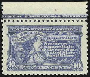 Sale 1014, Lot 2236, Special Delivery, Registration (Scott E1-E21, F1)