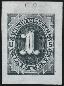 Sale 1014, Lot 2253, Postage Due Essays and Proofs