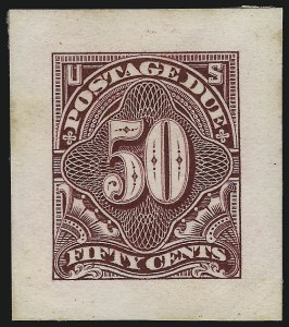 Sale 1014, Lot 2263, Postage Due Essays and Proofs