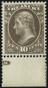 Sale 1014, Lot 2366, Officials, incl. full sheets (Scott O11-O116 var)