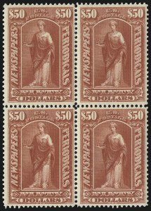 Sale 1014, Lot 2409, Newspapers & Periodicals (Scott PR5-PR125)