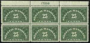 Sale 1014, Lot 2453, Parcel Post Postage Due, Special Handling (Scott JQ1-JQ5, QE1-QE4a)