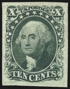 Sale 1017, Lot 105, 5c-12c 1851-56 Issue (Scott 12-17)