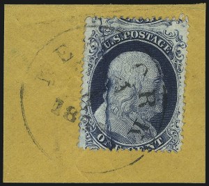 Sale 1017, Lot 123, 1c, 5c-24c 1857-60 Issue (Scott 20-37)
