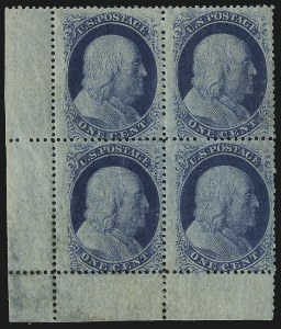 Sale 1017, Lot 125, 1c, 5c-24c 1857-60 Issue (Scott 20-37)