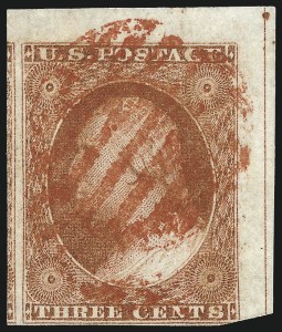 Sale 1017, Lot 152, 3c 1851-56, Orange Brown, Imprint & Corner Margin Copies (Scott 10-10A)