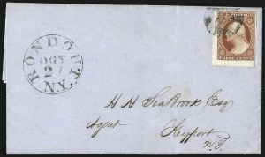 Sale 1017, Lot 160, 3c 1851-56, Orange Brown, Imprint & Corner Margin Copies (Scott 10-10A)