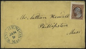 Sale 1017, Lot 161, 3c 1851-56, Orange Brown, Imprint & Corner Margin Copies (Scott 10-10A)