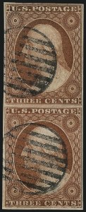 Sale 1017, Lot 212, 3c 1851-56, Orange Brown (Scott 10-10A)