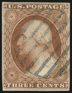 Sale 1017, Lot 215, 3c 1851-56, Orange Brown (Scott 10-10A)