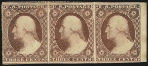 Sale 1017, Lot 229, 3c 1851-56, Brownish Carmine, Unused (Scott 11-11A)