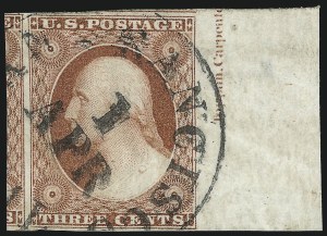 Sale 1017, Lot 282, 3c 1851-56, Dull Red, Imprint Copies (Scott 11-11A)