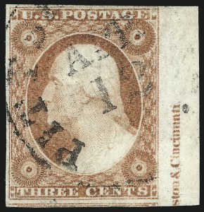 Sale 1017, Lot 285, 3c 1851-56, Dull Red, Imprint Copies (Scott 11-11A)