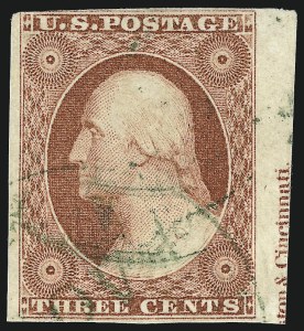 Sale 1017, Lot 289, 3c 1851-56, Dull Red, Imprint Copies (Scott 11-11A)