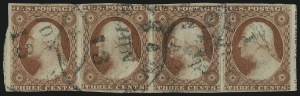 Sale 1017, Lot 292, 3c 1851-56, Dull Red, Imprint Copies (Scott 11-11A)