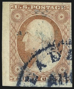 Sale 1017, Lot 315, 3c 1851-56, Dull Red, Corner Margin Copies (Scott 11-11A)