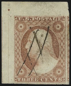 Sale 1017, Lot 352, 3c 1851-56, Dull Red, Corner Margin Copies, Cont. (Scott 11-11A)