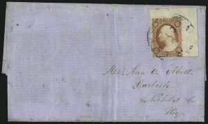 Sale 1017, Lot 367, 3c 1851-56, Dull Red, Corner Margin Copies, Cont. (Scott 11-11A)