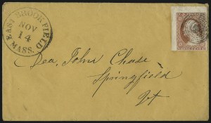 Sale 1017, Lot 368, 3c 1851-56, Dull Red, Corner Margin Copies, Cont. (Scott 11-11A)