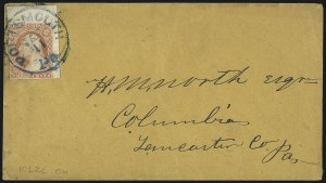 Sale 1017, Lot 374, 3c 1851-56, Dull Red, Corner Margin Copies, Cont. (Scott 11-11A)