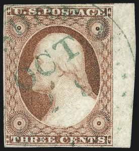 Sale 1017, Lot 417, 3c 1851-56, Dull Red, Shades, Varieties and Cancels (Scott 11-11A)