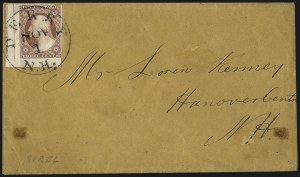 Sale 1017, Lot 441, 3c 1851-56, Claret, Imprint and Corner Margin Copies (Scott 11-11A)