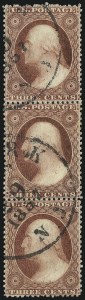 Sale 1017, Lot 491, 3c 1857-60 (Scott 25-26A)