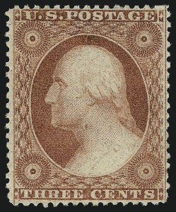 Sale 1017, Lot 496, 3c 1857-60 (Scott 25-26A)